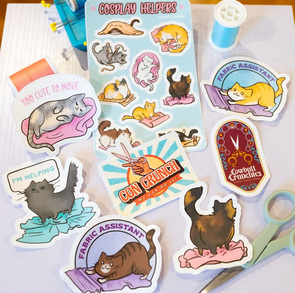 Cosplay and Cat Stickers