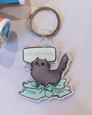 Acrylic Keychain - I'm Helping